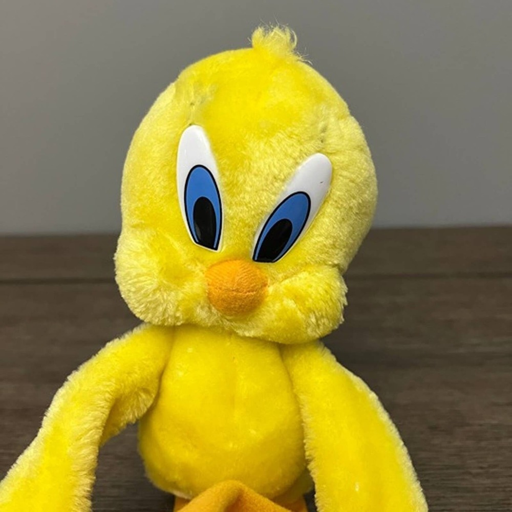 Warner Bros. Tweety Bird‎ with Long Hook and Loop Plush VIntage 2001